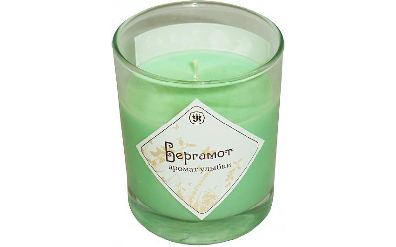 Ароматическая свеча из соевого воска с эфирным маслом бергамота — изображение 1