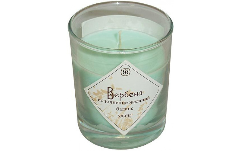 Ароматическая свеча из соевого воска с эфирным маслом вербены — изображение 1