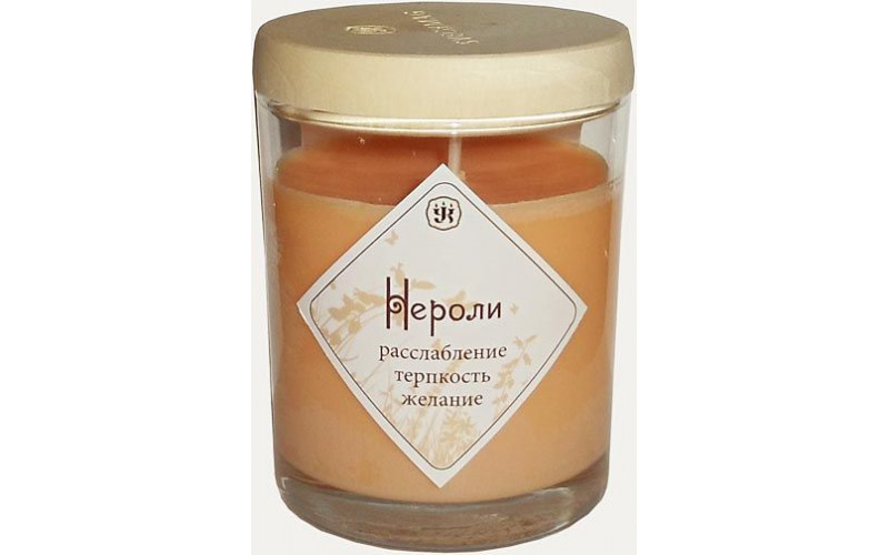 Ароматическая свеча из соевого воска с эфирным маслом нероли — изображение 1