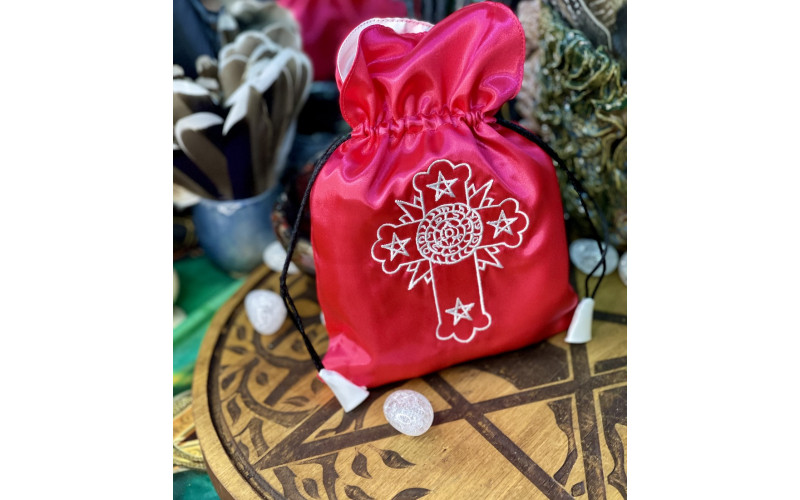 Атласный мешочек Крест розенкрейцеров — изображение 1