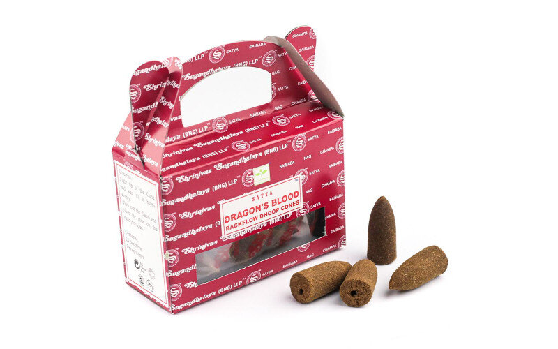 Благовония пуля стелющийся дым Satya Dragons Blood Кровь дракона масала — изображение 1