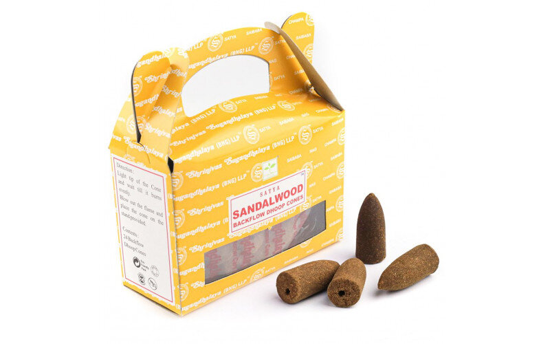 Благовония пуля стелющийся дым Satya Sandalwood Сандал масала — изображение 1