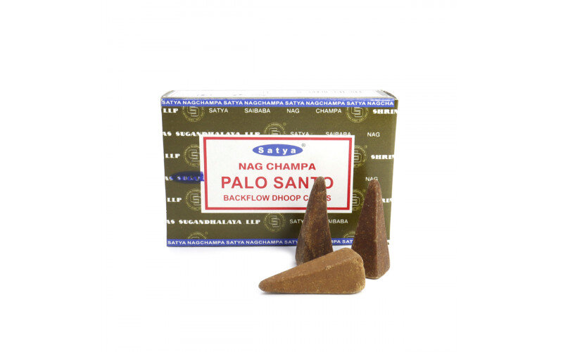 Благовония Satya Back Flow Cones Palo Santo стелющийся дым конусы — изображение 1