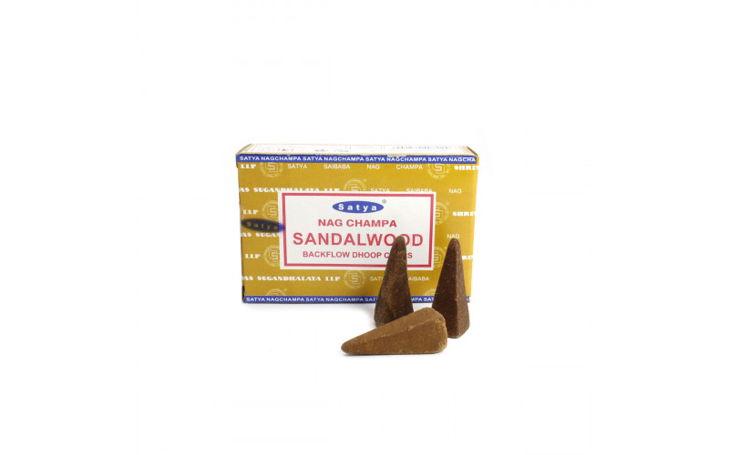 Благовония Satya Back Flow Cones Sandalwood стелющийся дым конусы_65598bb7ca62d.jpeg Благовония Satya Back Flow Cones Sandalwood стелющийся дым конусы — изображение 1