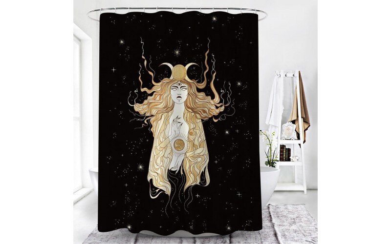 Богиня Луны Шторка для ванной — изображение 1