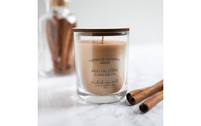 Восстанавливающая корица Свеча ароматическая в стеклянной банке — изображение 1