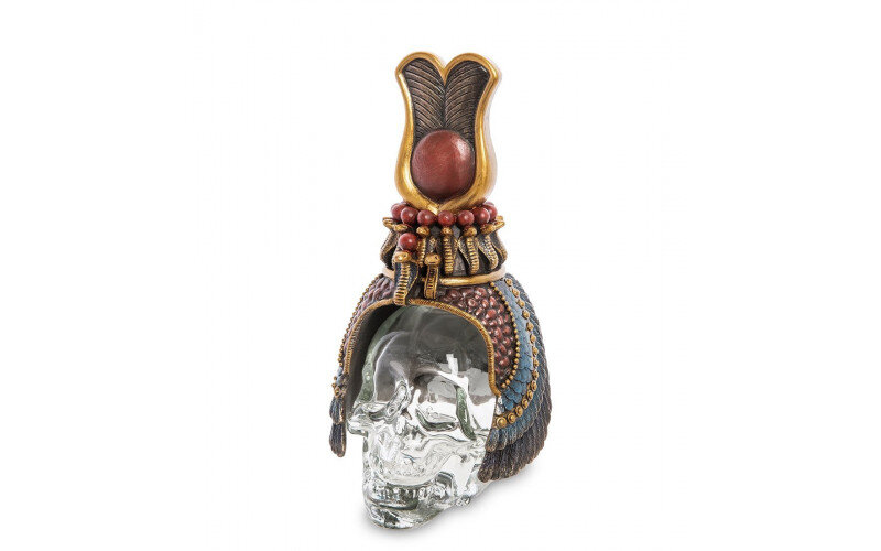 Египетский головной убор на стеклянном черепе — изображение 1