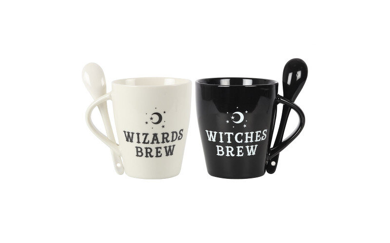 Зелье ведьмы, зелье мага Набор 2 кружки с ложкой — изображение 1