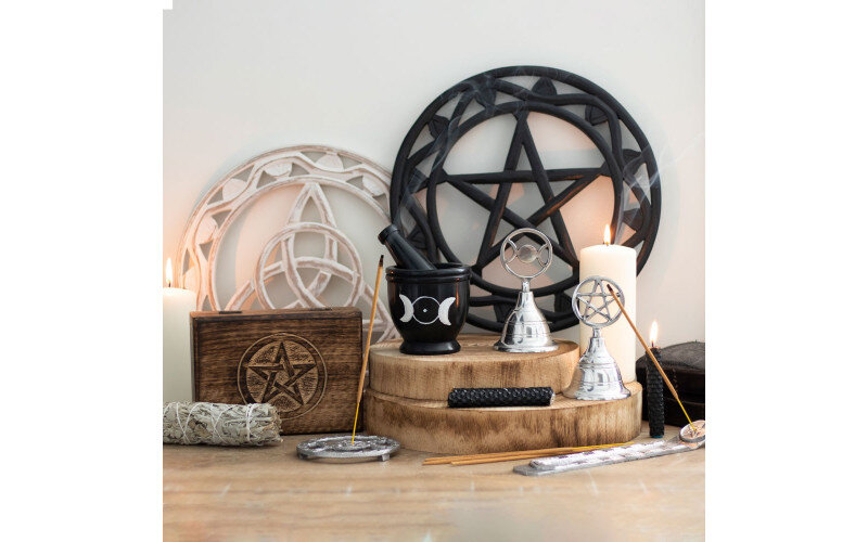 Колокольчик алтарный Серебряная пентаграмма — изображение 1