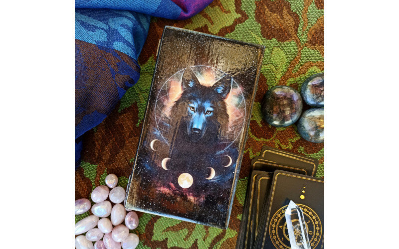 Лунный волк Шкатулка деревянная — изображение 1