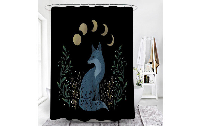 Ночная Лиса Шторка для ванной — изображение 1