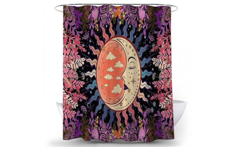 Осенняя ночь Шторка для ванной — изображение 1