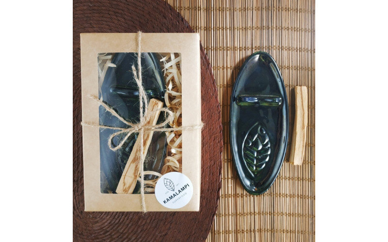 Подставка Каноэ Звездная ночь в коробке с Пало Санто мини — изображение 1