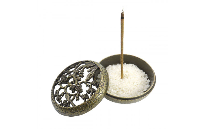 Подставка под благовония с цветущим Деревом Жизни под бронзу — изображение 1