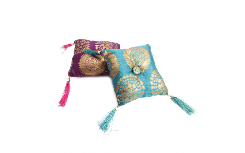 Подушечка большая под поющую чашу 12 см х 12 см цвета в ассортименте — изображение 1