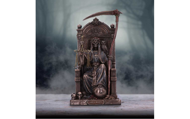 Санта Муэрте на троне Алтарная статуэтка — изображение 1