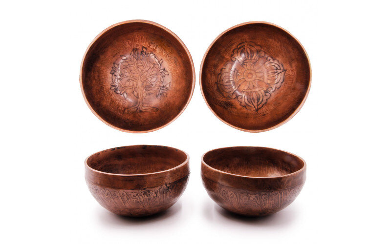 Чаша поющая Antique ручная ковка из 8 металлов d-12 см Целительная — изображение 1