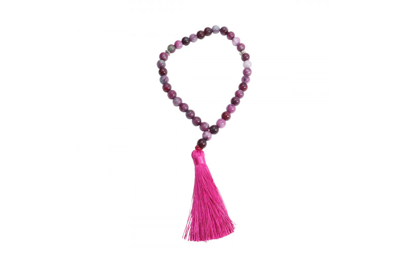 Четки из камня 33 бусины Турмалин Дарует оберег на счастье в любви — изображение 1