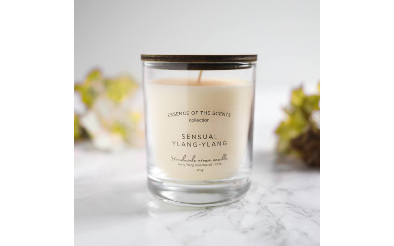 Чувственный Иланг-иланг Свеча ароматическая в стеклянной банке — изображение 1