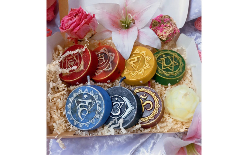 Энергия Космоса набор свечей чакровых_655983ebb07d1.jpeg Энергия Космоса набор свечей чакровых — изображение 1