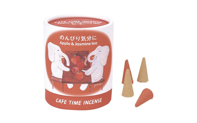Японские благовония-конусы CAFE TIME INCENSE - RELAXED MOOD Яблоко Жасминовый чай — изображение 1