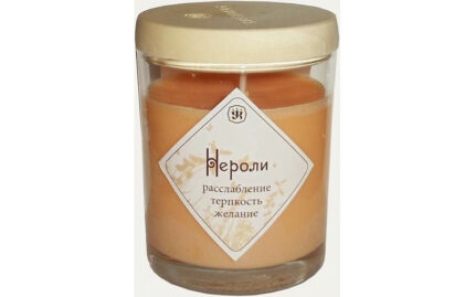 Ароматическая свеча из соевого воска с эфирным маслом нероли
