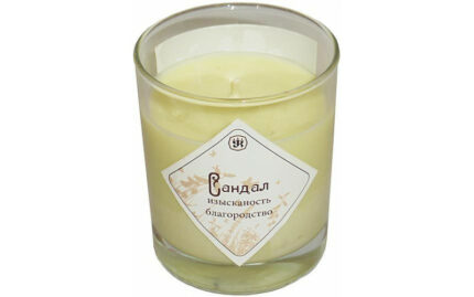 Ароматическая свеча из соевого воска с эфирным маслом сандала
