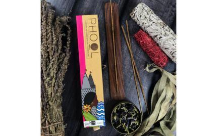 Благовония премиум аромапалочки Phool Тубероза Tuberose 40 шт + подставка