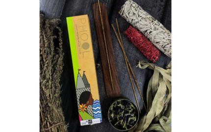 Благовония премиум аромапалочки Phool Тулси Tulsi 40 шт + подставка