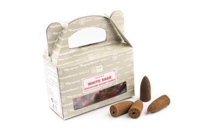 Благовония пуля стелющийся дым Satya White Sage Белый шалфей масала