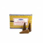 Благовония Satya Back Flow Cones Sandalwood стелющийся дым конусы