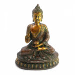 Будда с чашей дарующий бессмертие Antique Green Бронза h=23 см