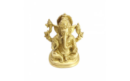 Ганеш благославляющий на процветание и удачу бронза 12,5см