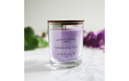 Гармонизирующая сирень Свеча ароматическая в стеклянной банке