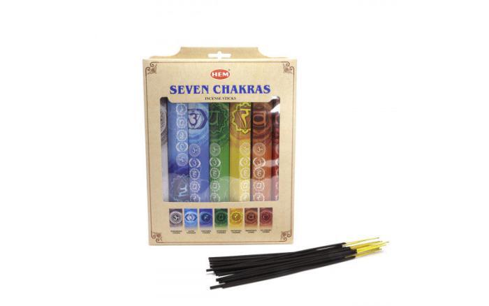 Подарочный набор 7 CHAKRAS GIFT PACK 7 Чакр в одном наборе 7 X 20 палочек — изображение 1