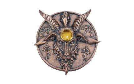 Подставка для благовоний и свечи Бафомет