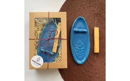 Подставка Каноэ Небо Пиуры в коробке с Пало Санто мини