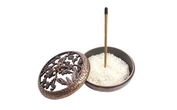 Подставка под благовония с цветущим Деревом Жизни под медь — изображение 1