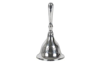 Триединая луна Колокольчик латунный