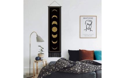 Фазы Луны Тканевое панно черное