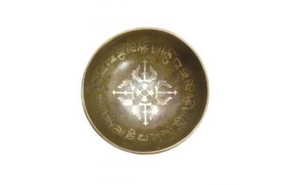 Чаша поющая ВАДЖРА ручная ковка 9 металлов d-10,5 см