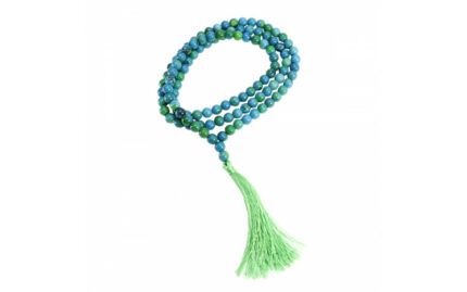 Четки из камня 108 бусин Азур Малахит Камень дарующий роскошь процветание и изобилие