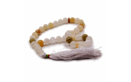 Четки из камня 33 бусины Светлый оникс