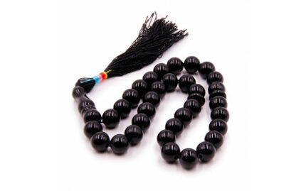 Четки из камня 33 бусины Черный Агат