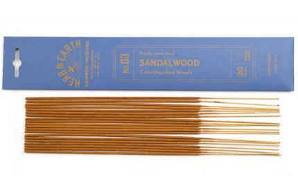 Японские благовония HERB & EARTH SANDAL Сандал