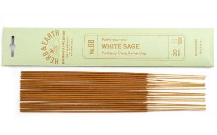 Японские благовония HERB & EARTH WHITE SAGE Белый шалфей