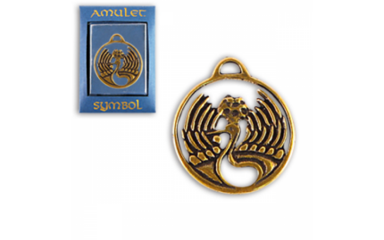 Амулет Журавль с плодом персика