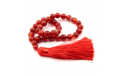 Четки из камня 33 бусины Сердолик светлый